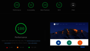 SEO Lighthouse-Resultat Desktop SEO Lighthouse-Resultat Desktop